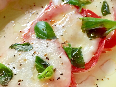 もっちりとろ〜り♡焼きカプレーゼ
